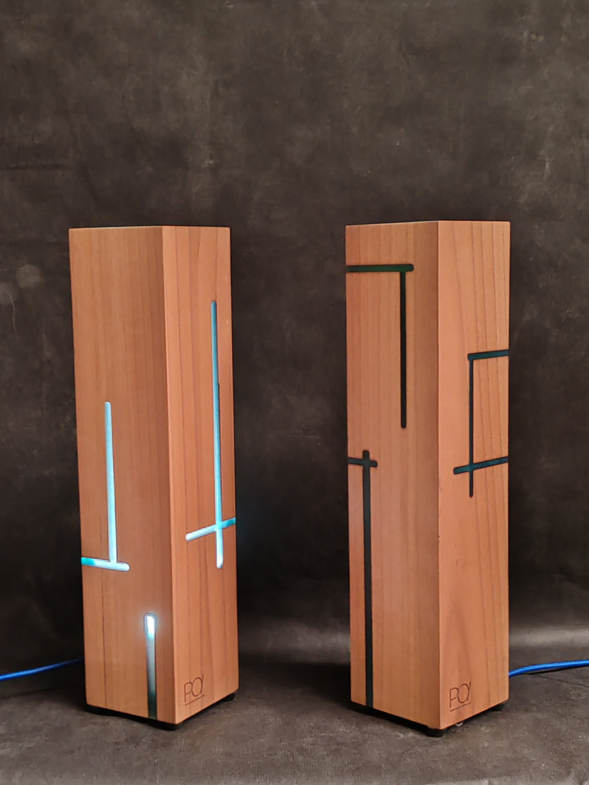 Coppia di lampade da comodino
