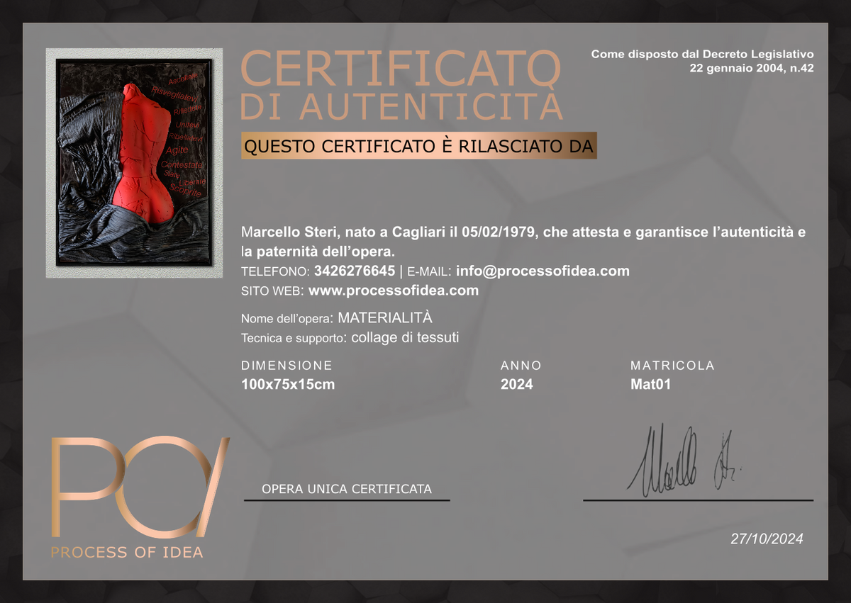 quadro MATERIALITA'