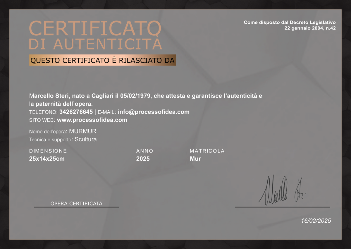 certificato autentico