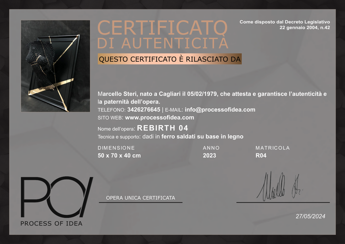 certificato di autenticità